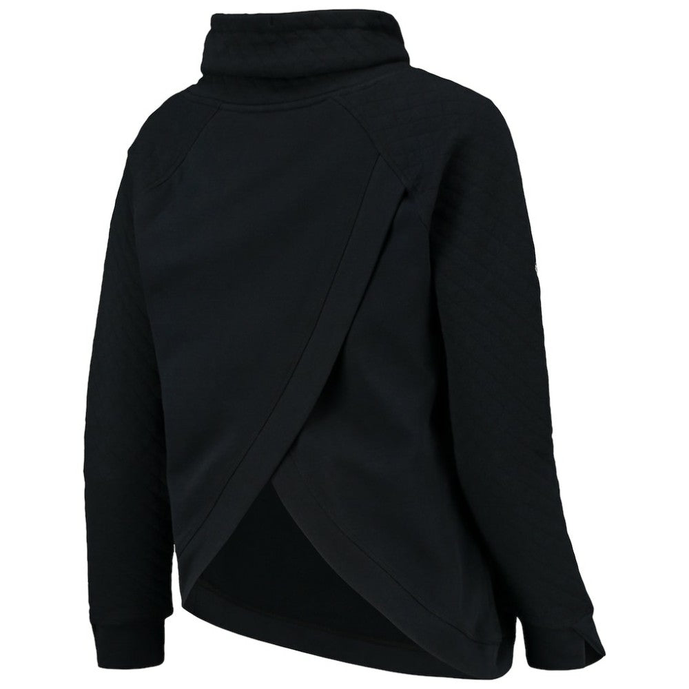 Boston Red Sox Levelwear Women's Vega Funnel Neck Raglan Pullover Sweatshirt - Black Pullover