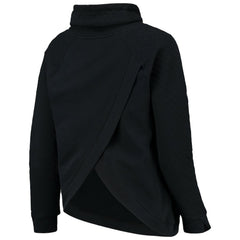 Boston Red Sox Levelwear Women's Vega Funnel Neck Raglan Pullover Sweatshirt - Black Pullover
