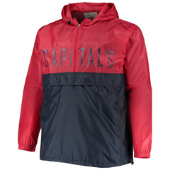 NHL Washington Capitals Big & Tall Anorak Half-Zip Pullover Hoodie - Red