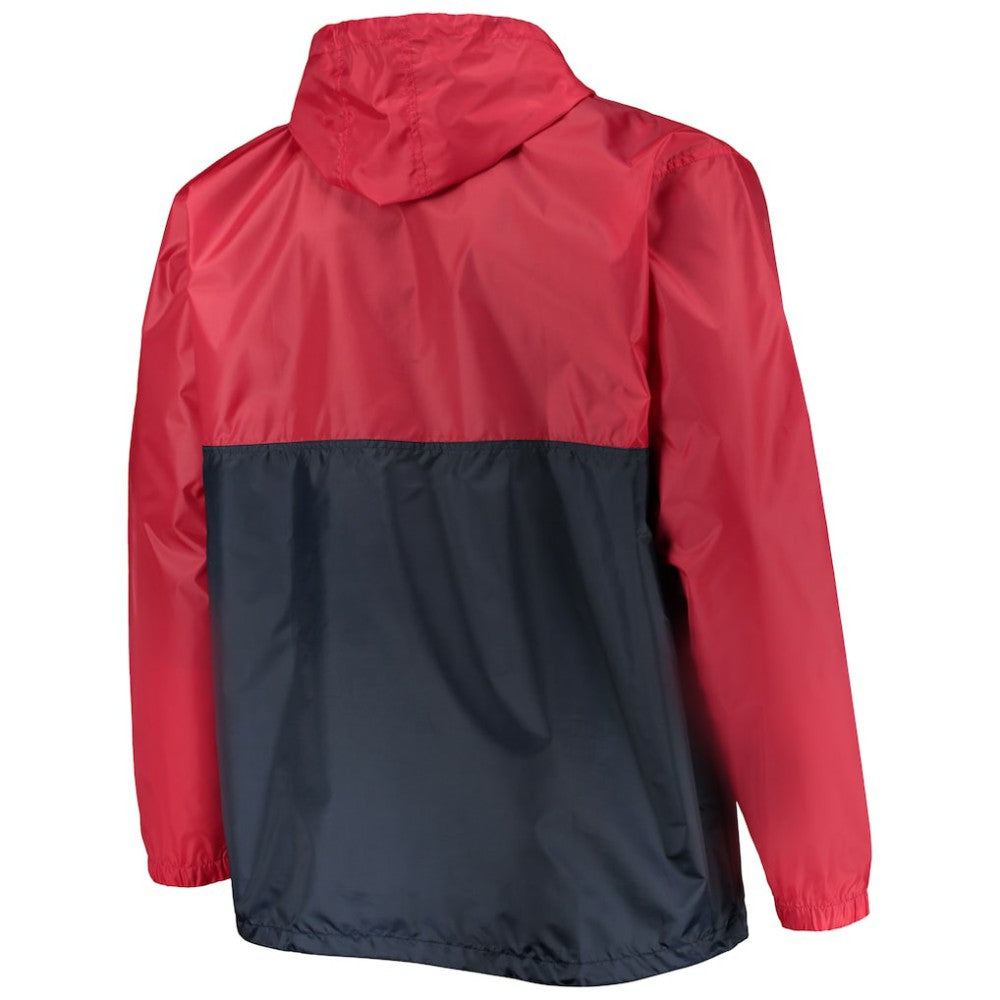 NHL Washington Capitals Big & Tall Anorak Half-Zip Pullover Hoodie - Red