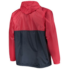 NHL Washington Capitals Big & Tall Anorak Half-Zip Pullover Hoodie - Red
