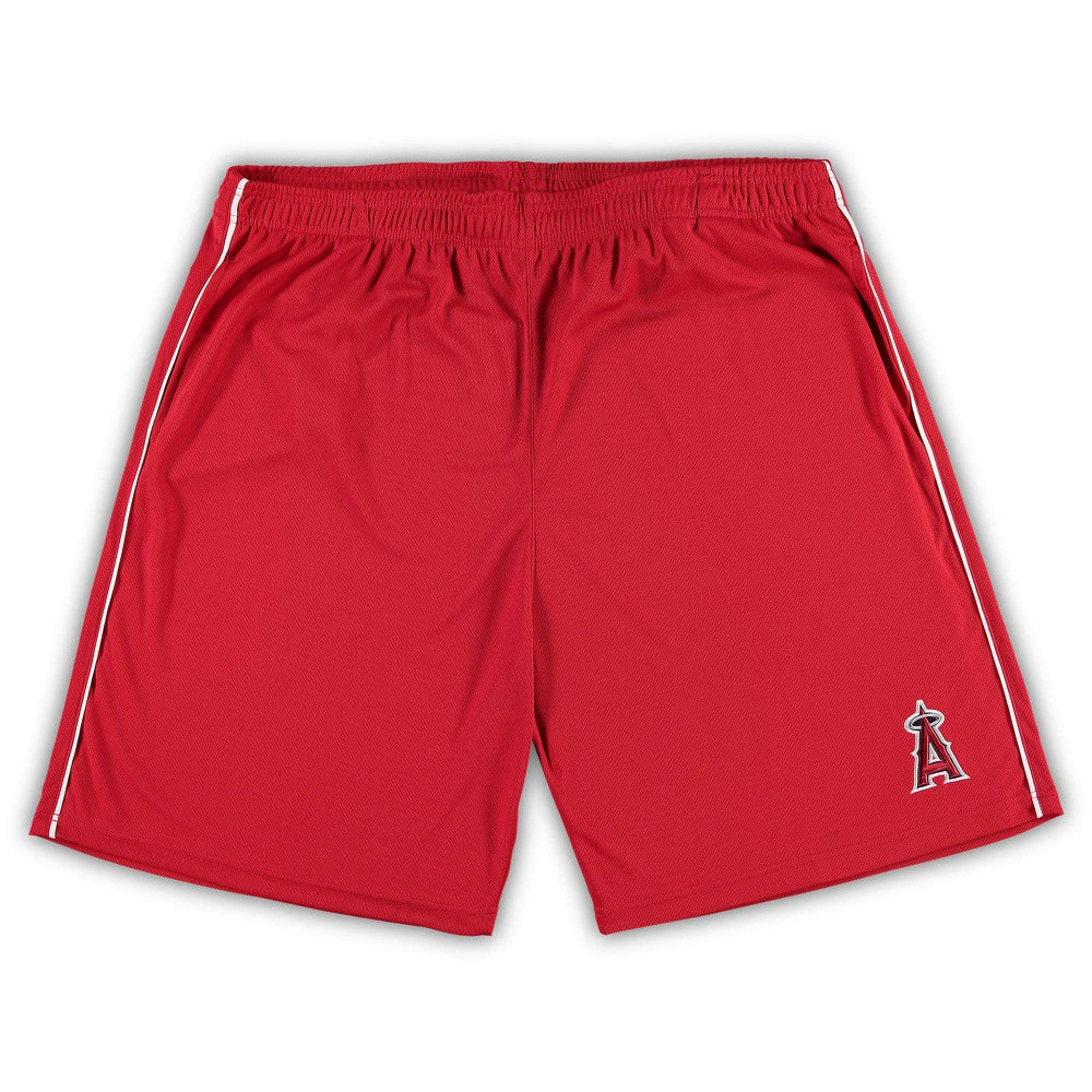 Los Angeles Angels Big & Tall Mesh Shorts - Red Shorts