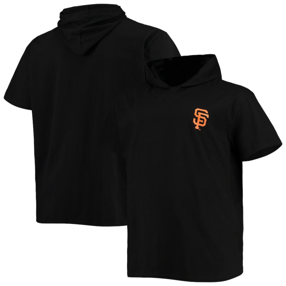 San Francisco Giants Big & Tall Jersey Short Sleeve Pullover Hoodie T-Shirt - Black Jerseys