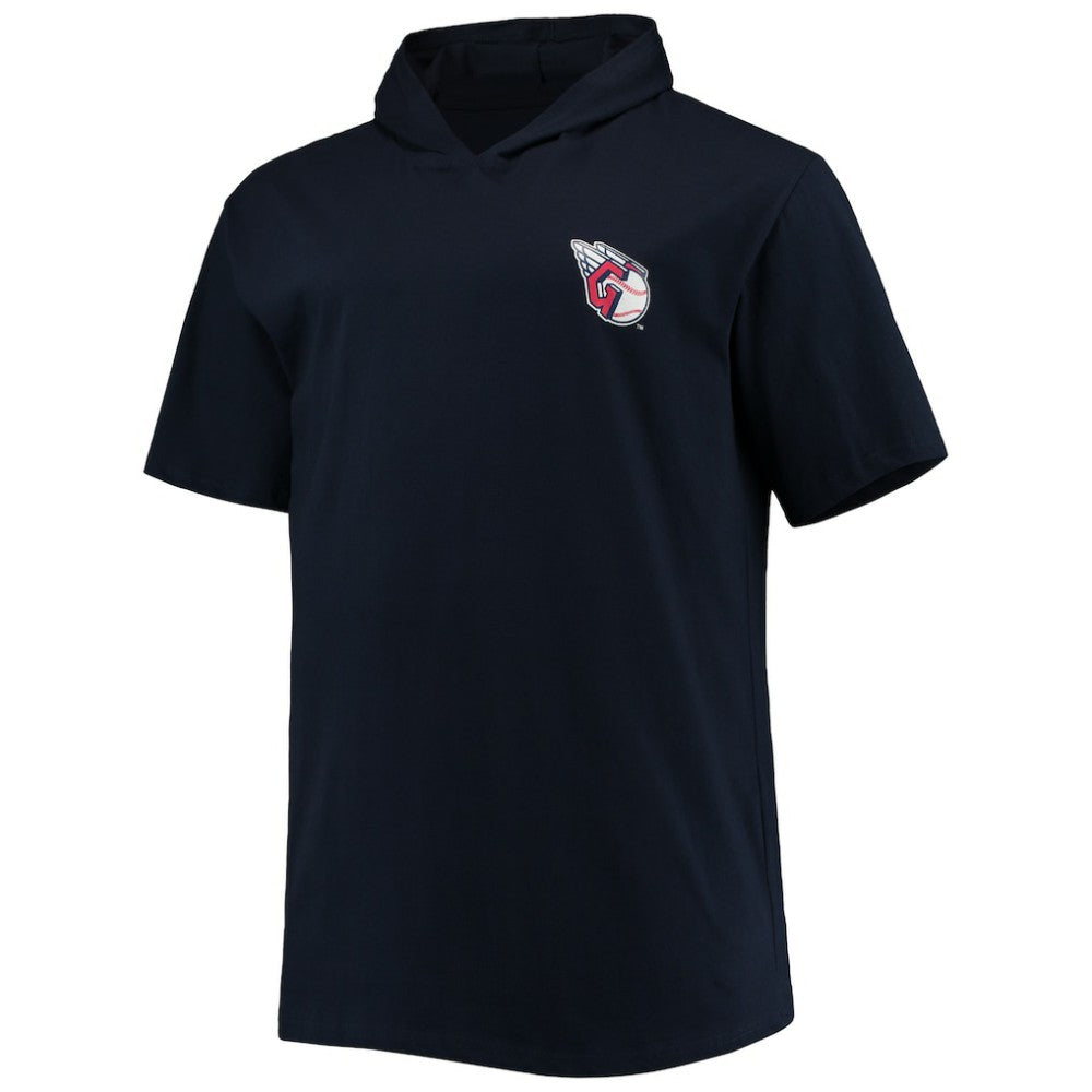 Cleveland Guardians Big & Tall Jersey Short Sleeve Pullover Hoodie T-Shirt - Navy Jerseys