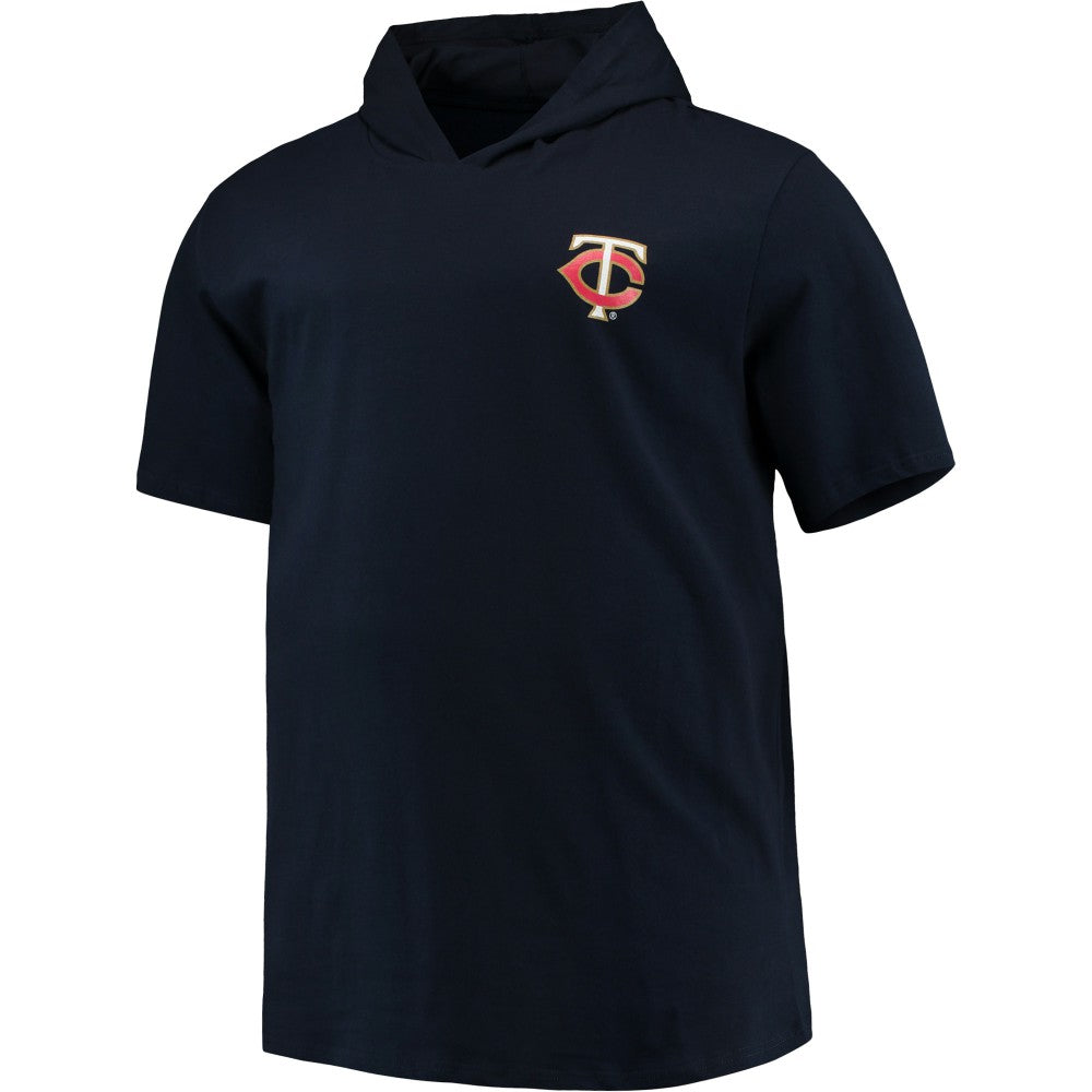 Minnesota Twins Big & Tall Jersey Short Sleeve Pullover Hoodie T-Shirt - Navy Jerseys