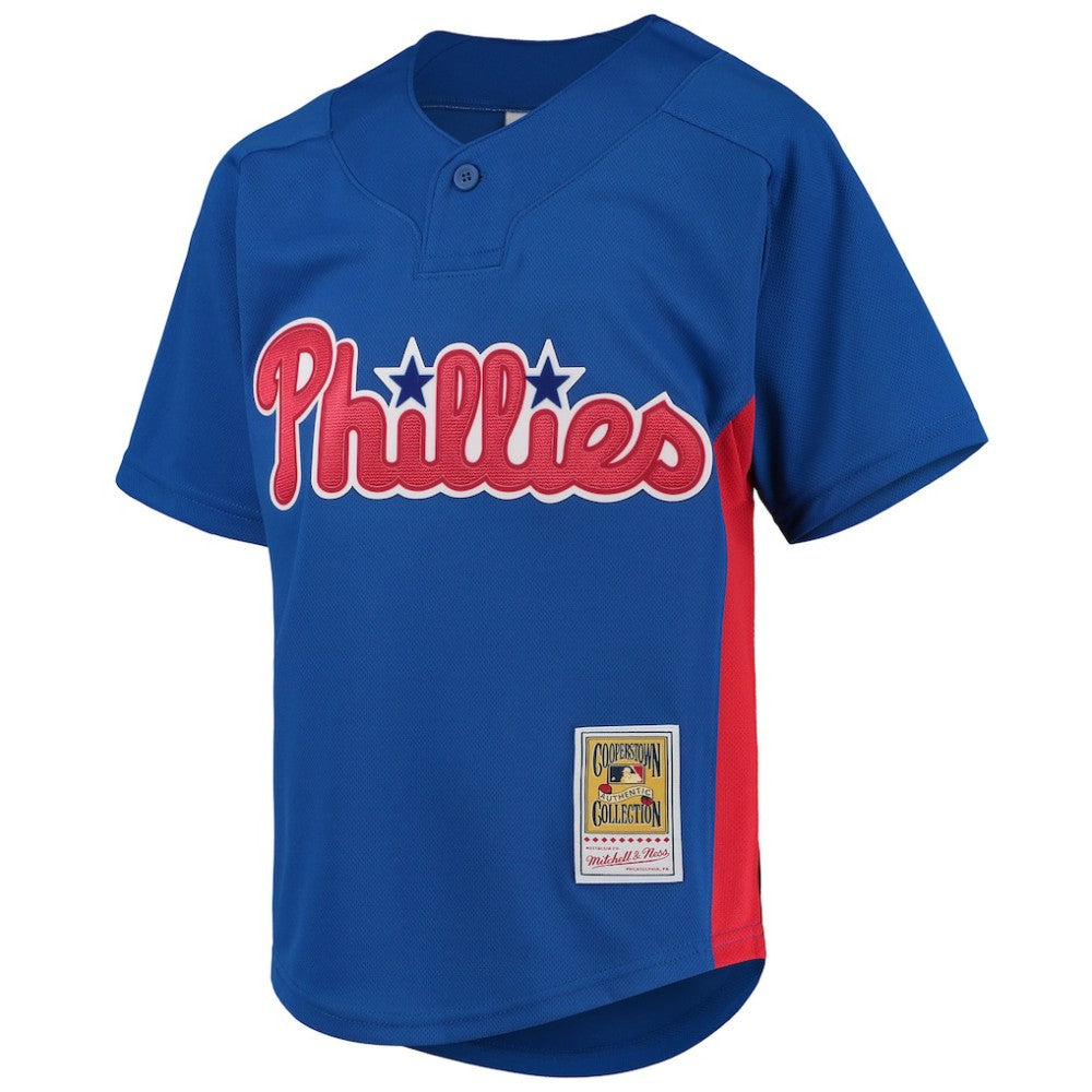 Roy Halladay Philadelphia Phillies Mitchell & Ness Youth Cooperstown Collection Mesh Batting Practice Jersey - Royal Jerseys