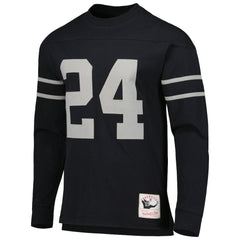 Charles Woodson Oakland Raiders Retired Player Name & Number Long Sleeve Top Black