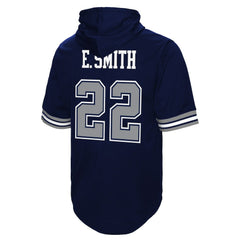 Emmitt Smith Dallas Cowboys Retired Player Mesh Name & Number Hoodie T-Shirt Navy