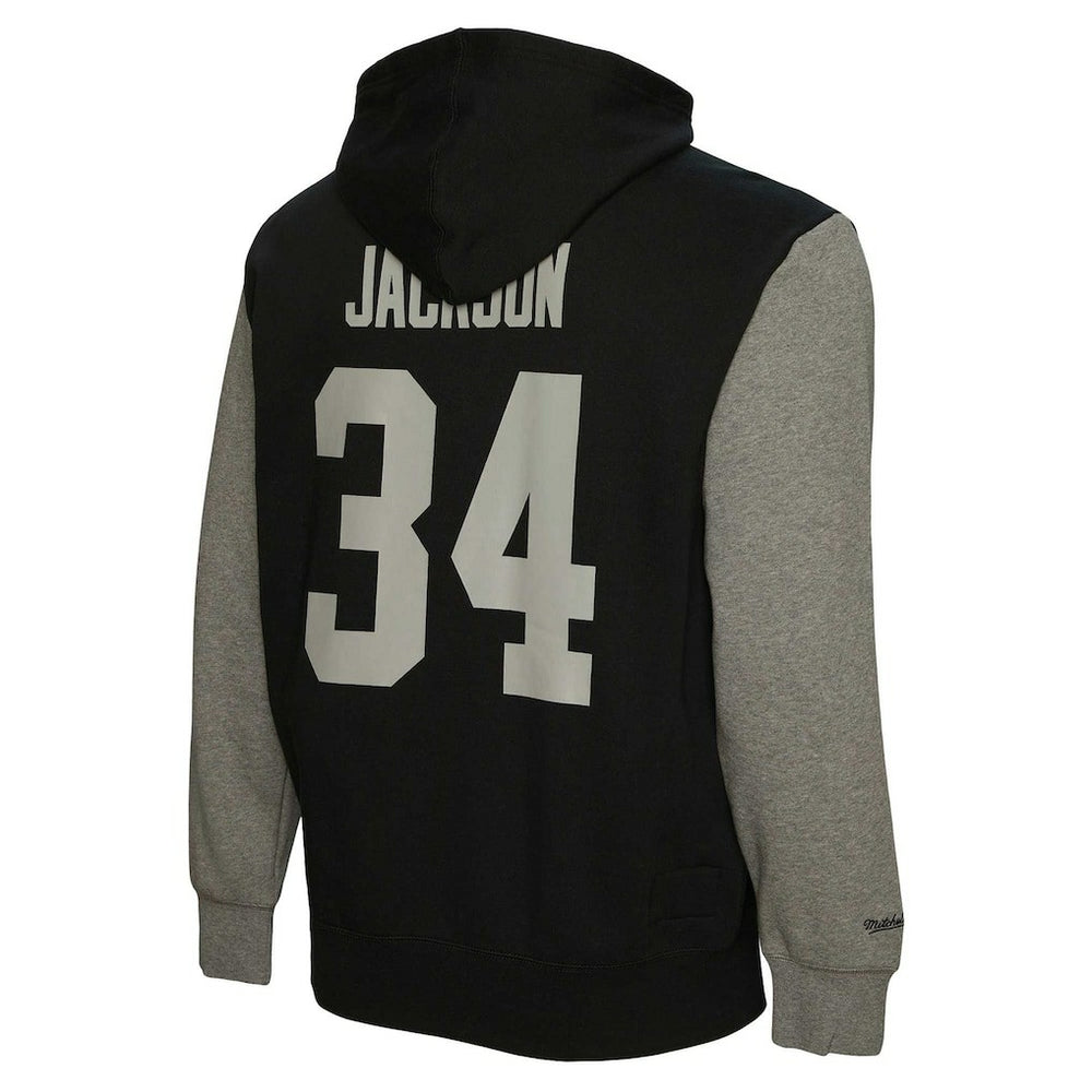 Bo Jackson Las Vegas Raiders Retired Player Name & Number Pullover Hoodie Black