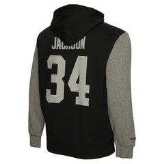 Bo Jackson Las Vegas Raiders Retired Player Name & Number Pullover Hoodie Black