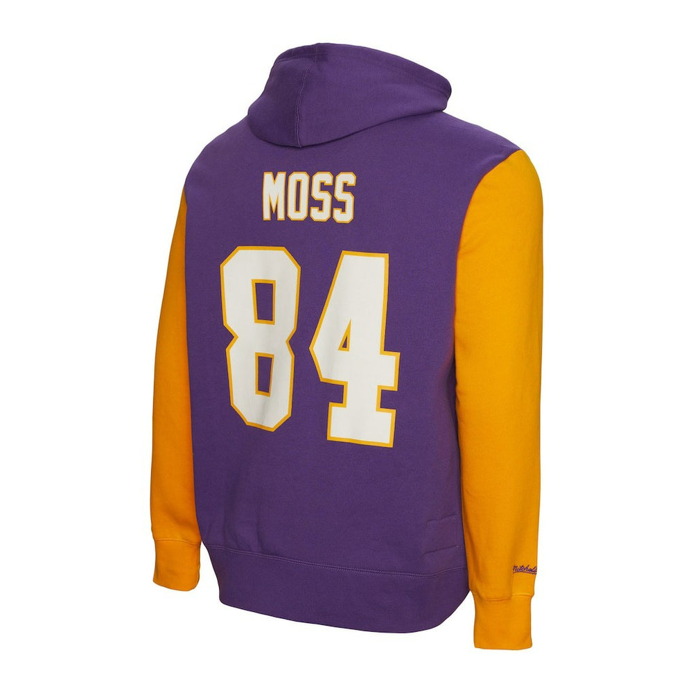 Randy Moss Minnesota Vikings Retired Player Name & Number Pullover Hoodie Purple