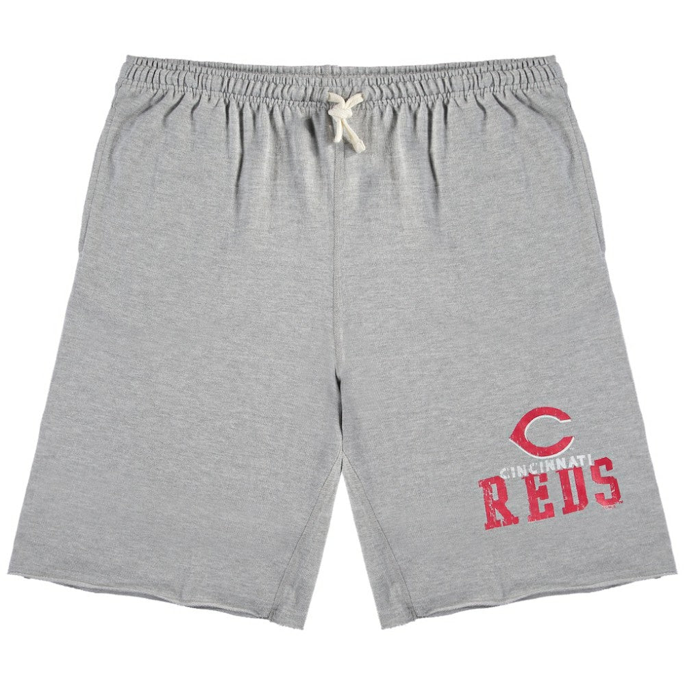 Cincinnati Reds Big & Tall French Terry Shorts - Heathered Gray Shorts