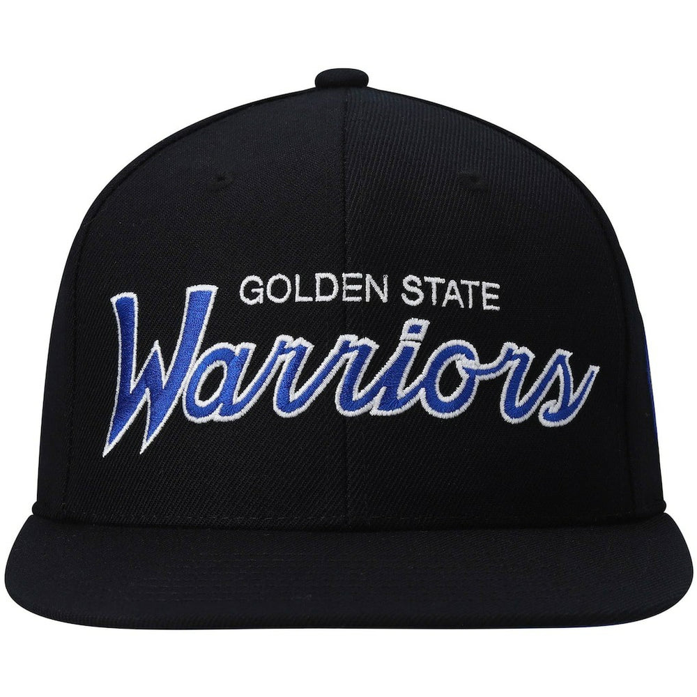 Golden State Warriors Hardwood Classics Script 2.0 Snapback Hat Black