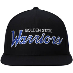 Golden State Warriors Hardwood Classics Script 2.0 Snapback Hat Black