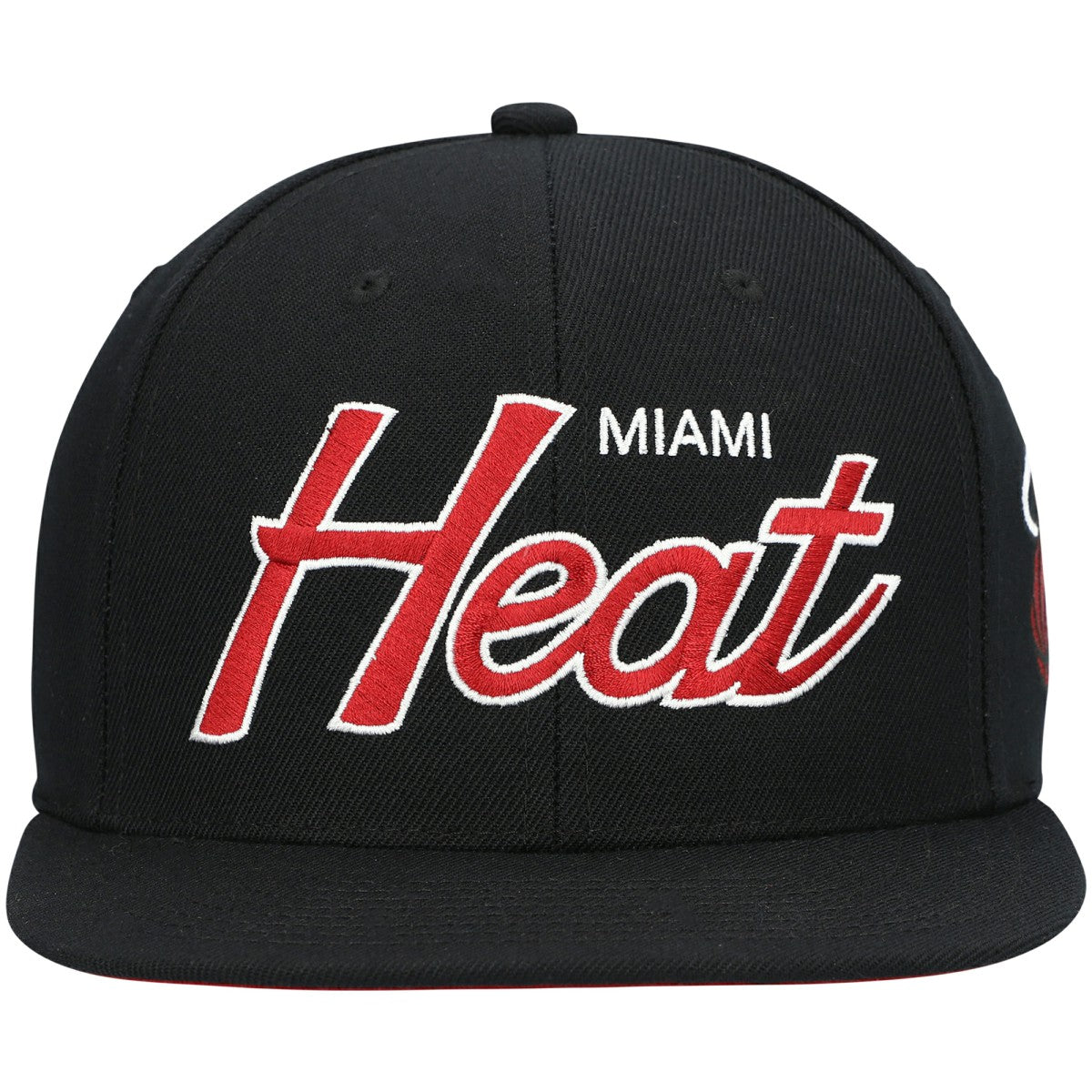 Miami Heat Hardwood Classics Script 2.0 Snapback Hat Black