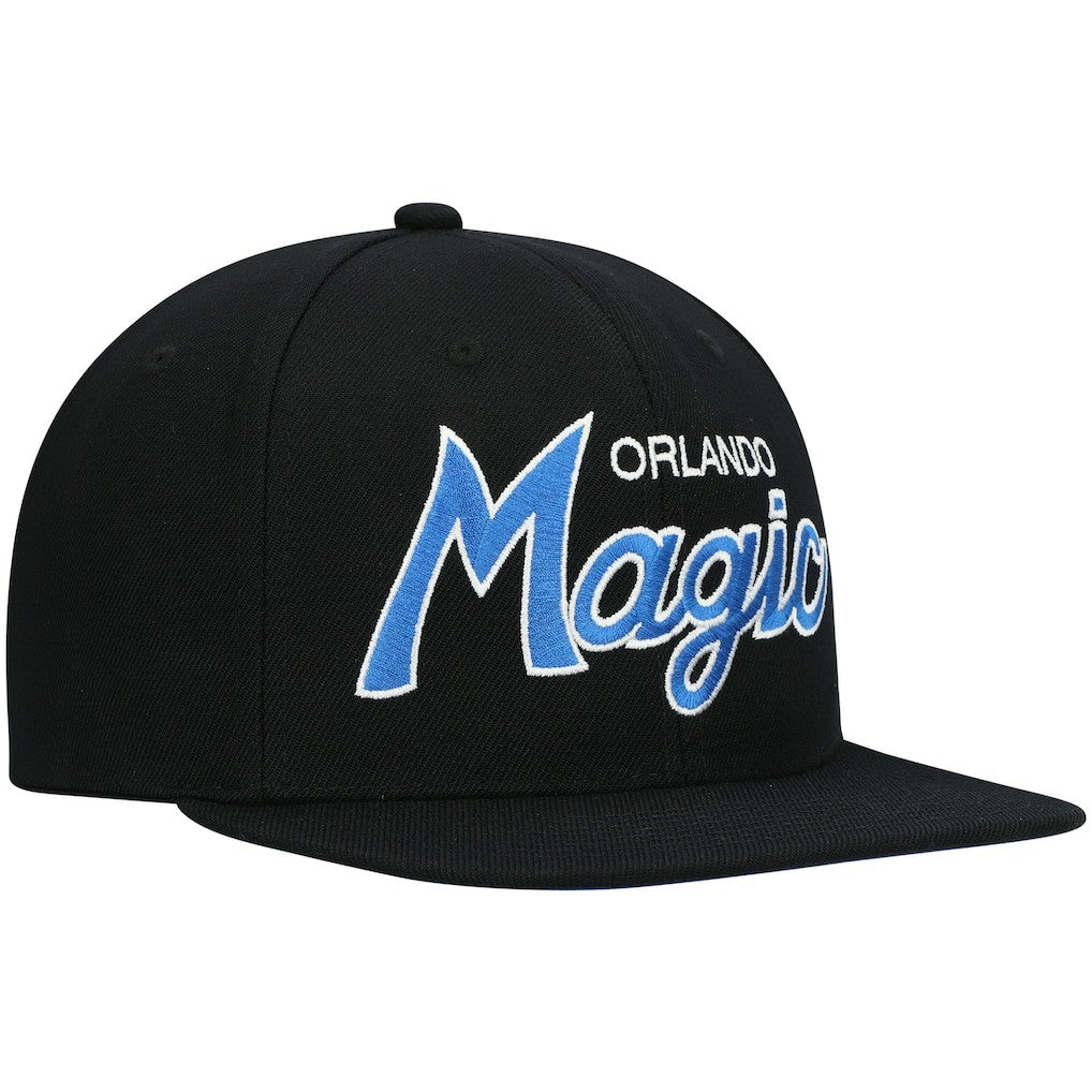 Orlando Magic Hardwood Classics Script 2.0 Snapback Hat Black