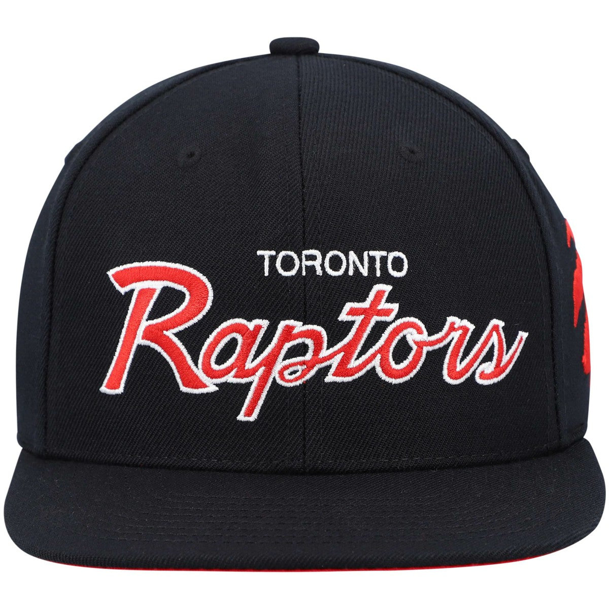 Toronto Raptors Hardwood Classics Script 2.0 Snapback Hat Black
