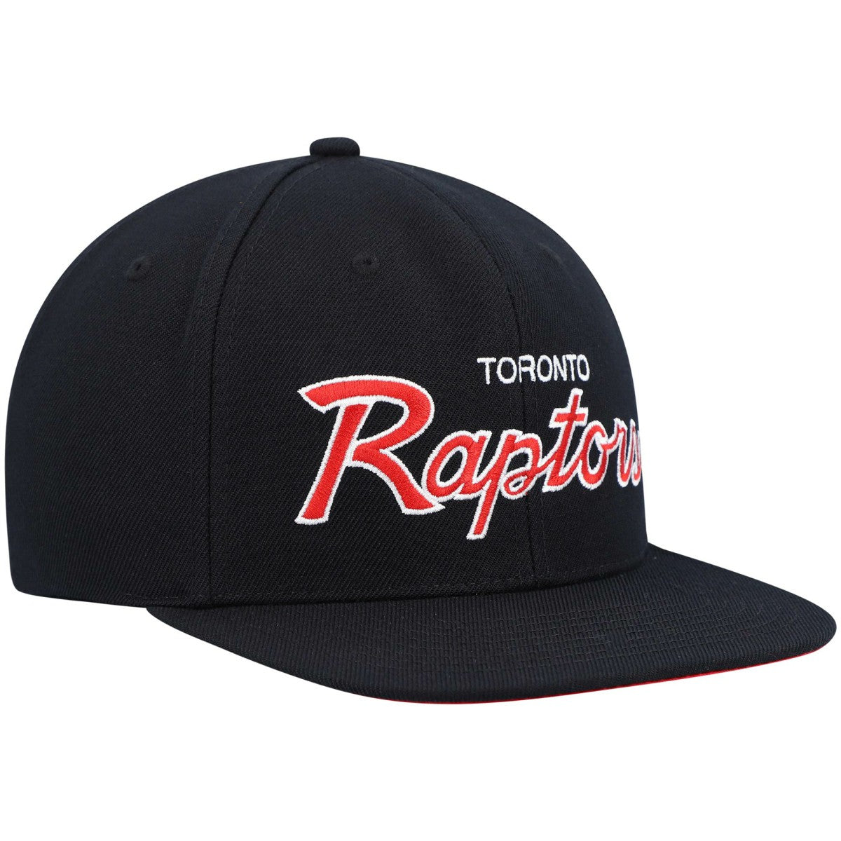 Toronto Raptors Hardwood Classics Script 2.0 Snapback Hat Black
