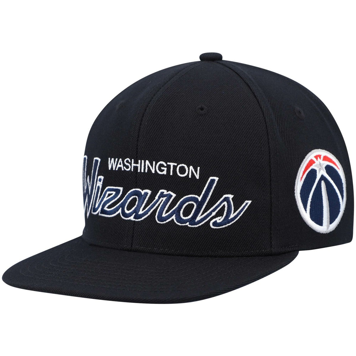 Washington Wizards Hardwood Classics Script 2.0 Snapback Hat Black