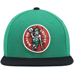 Boston Celtics Hardwood Classics Team Two-Tone 2.0 Snapback Hat Kelly Green/Black