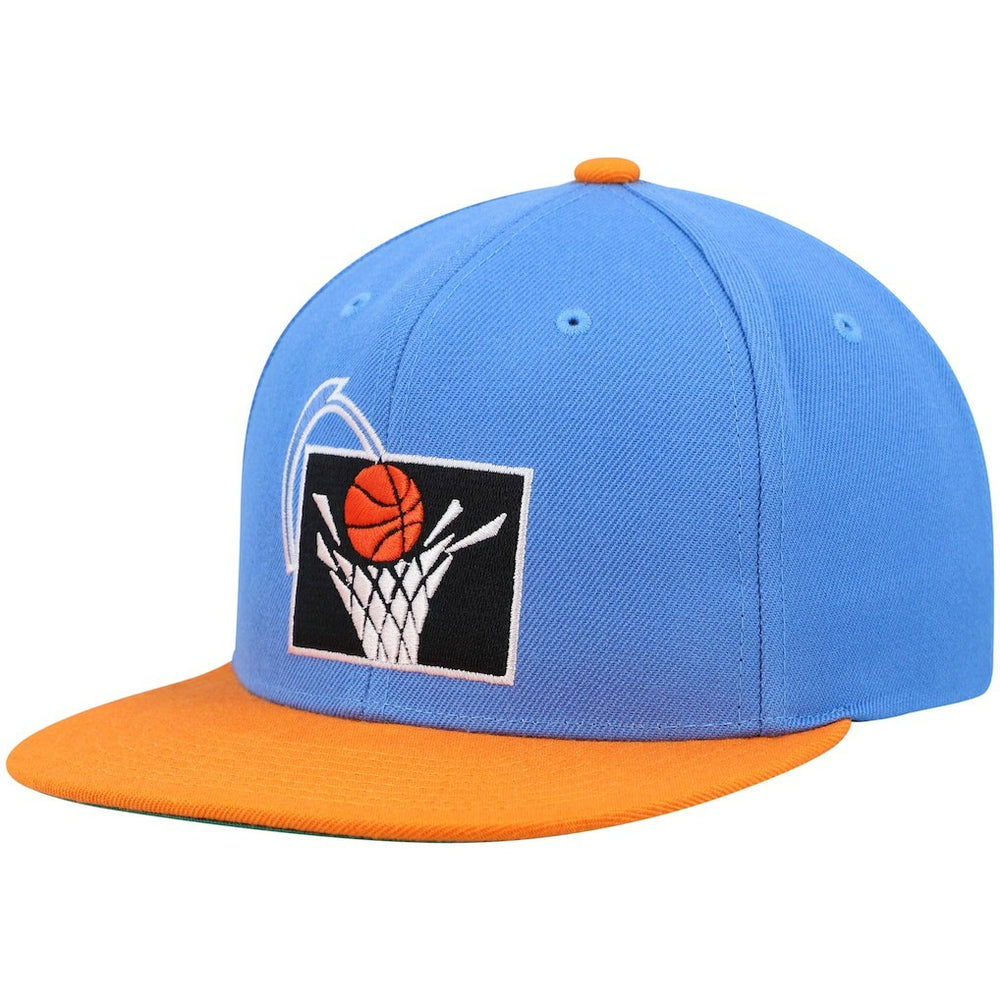 Cleveland Cavaliers Hardwood Classics Team Two-Tone 2.0 Snapback Hat Blue/Orange