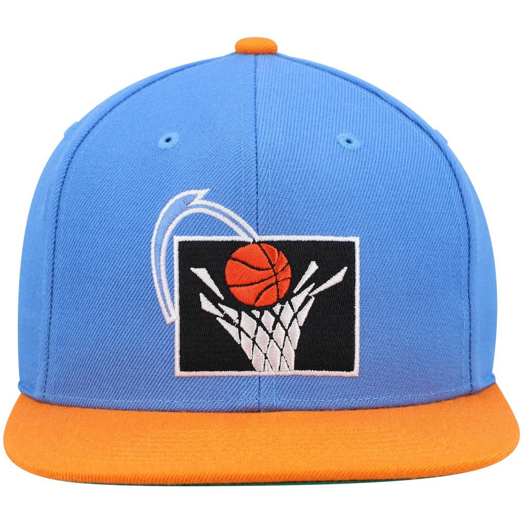 Cleveland Cavaliers Hardwood Classics Team Two-Tone 2.0 Snapback Hat Blue/Orange