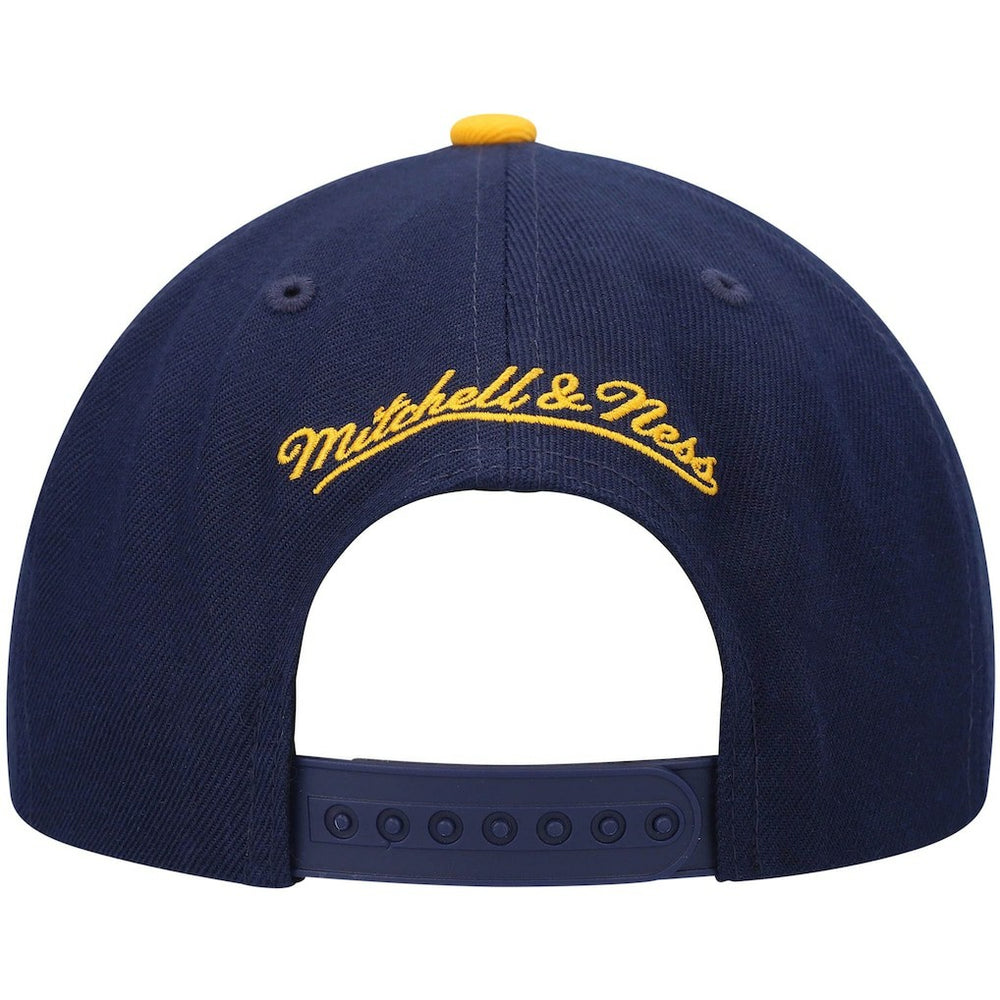 Golden State Warriors Hardwood Classics Team Two-Tone 2.0 Snapback Hat Navy/Gold