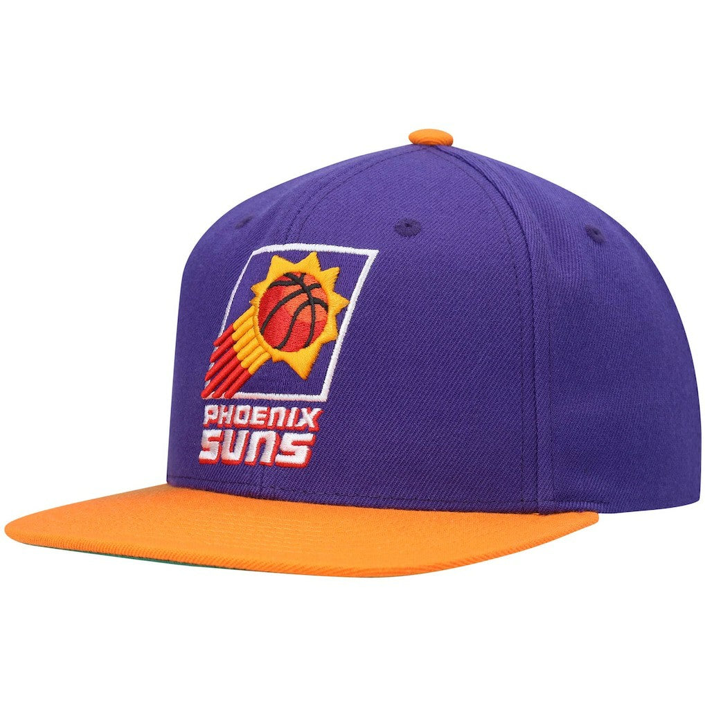 Phoenix Suns Hardwood Classics Team Two-Tone 2.0 Snapback Hat Purple/Orange
