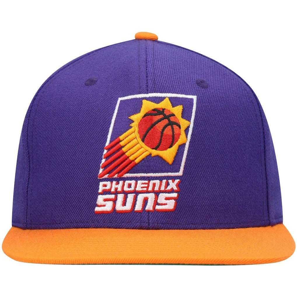 Phoenix Suns Hardwood Classics Team Two-Tone 2.0 Snapback Hat Purple/Orange