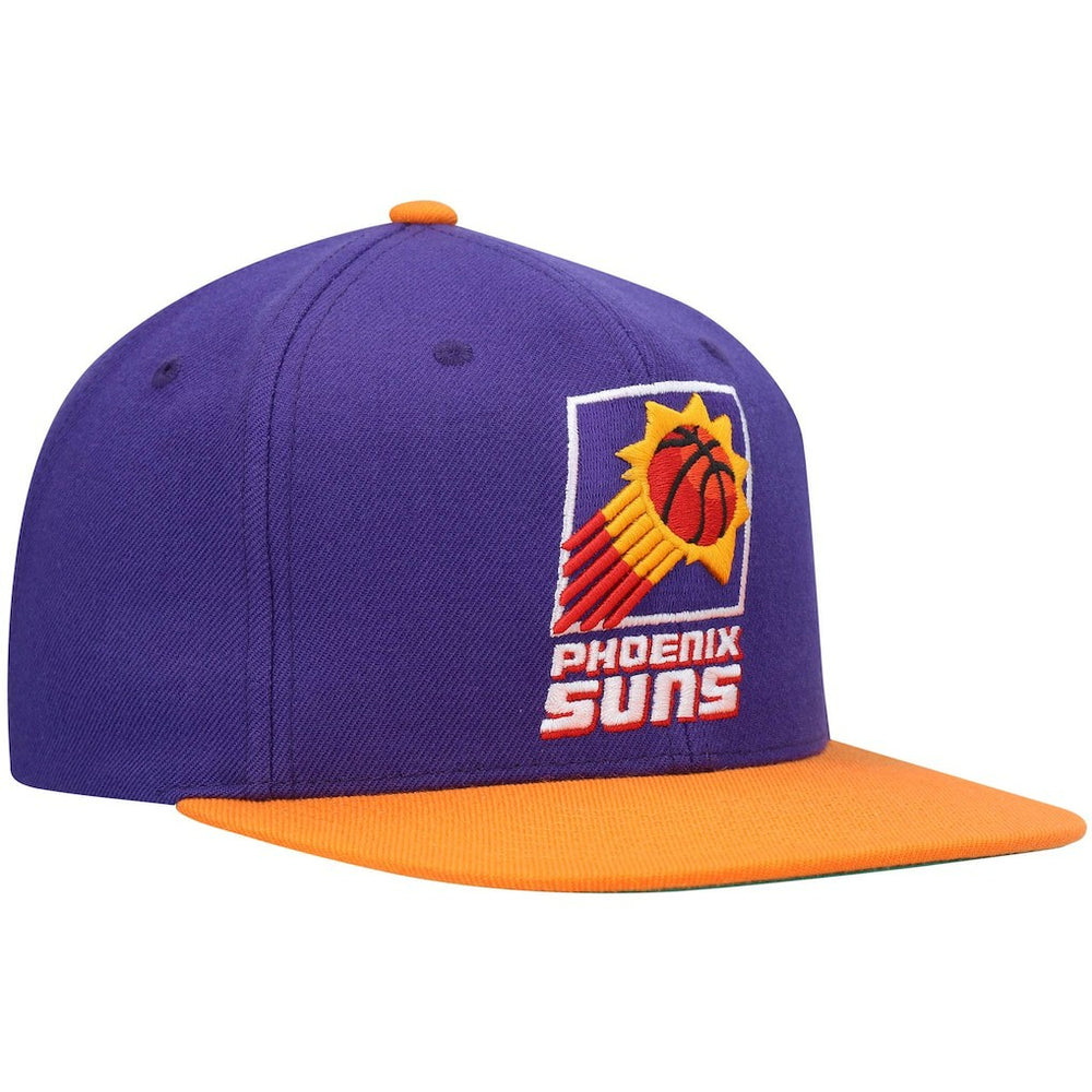 Phoenix Suns Hardwood Classics Team Two-Tone 2.0 Snapback Hat Purple/Orange