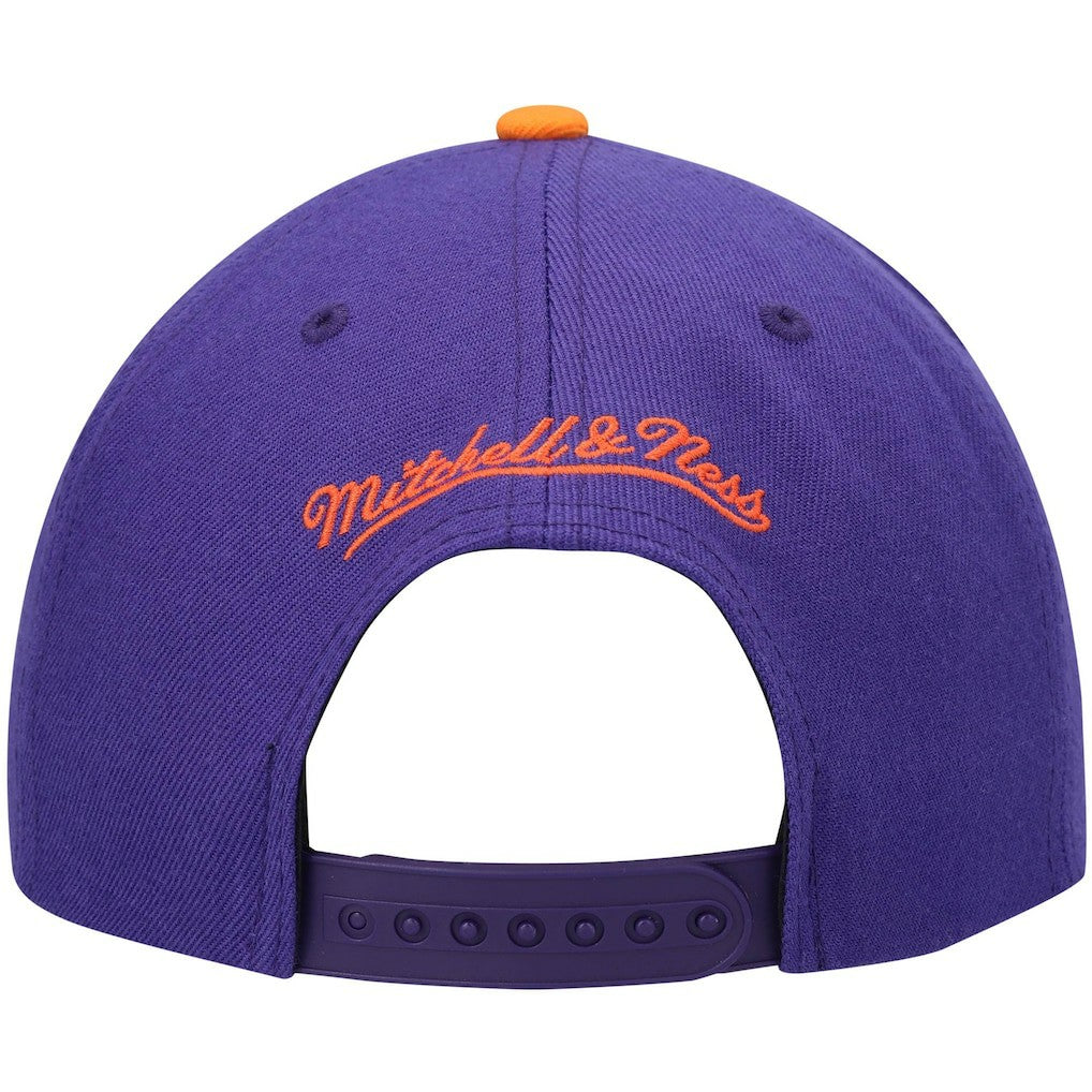 Phoenix Suns Hardwood Classics Team Two-Tone 2.0 Snapback Hat Purple/Orange