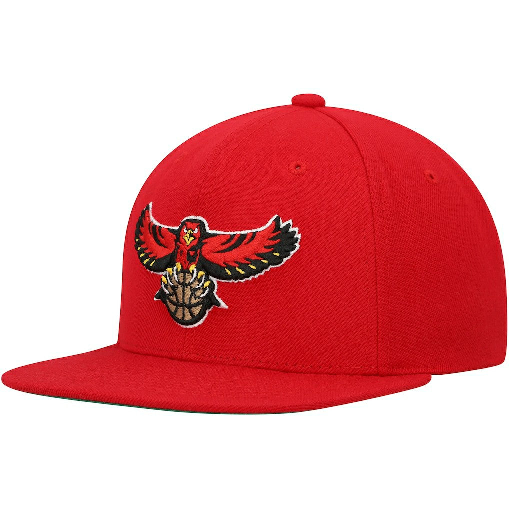 Atlanta Hawks Hardwood Classics Team Ground 2.0 Snapback Hat Red