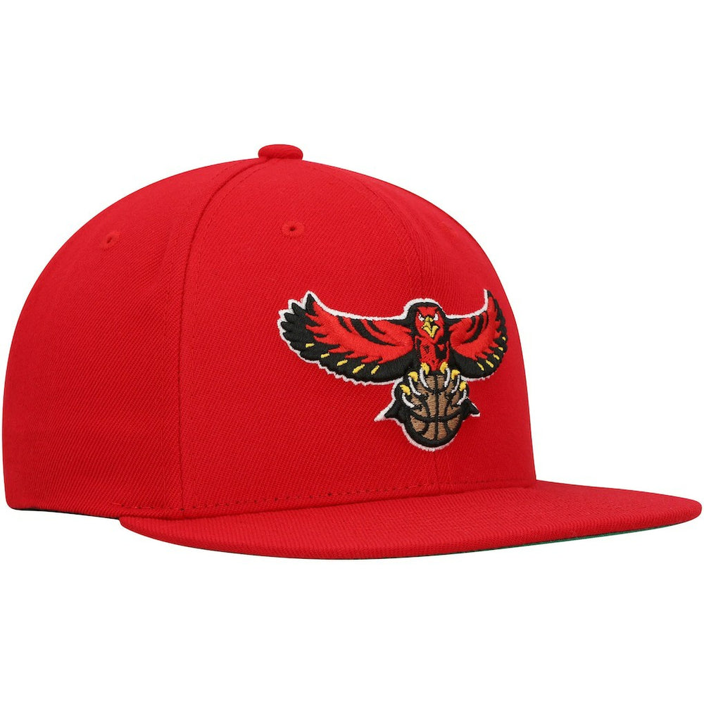 Atlanta Hawks Hardwood Classics Team Ground 2.0 Snapback Hat Red