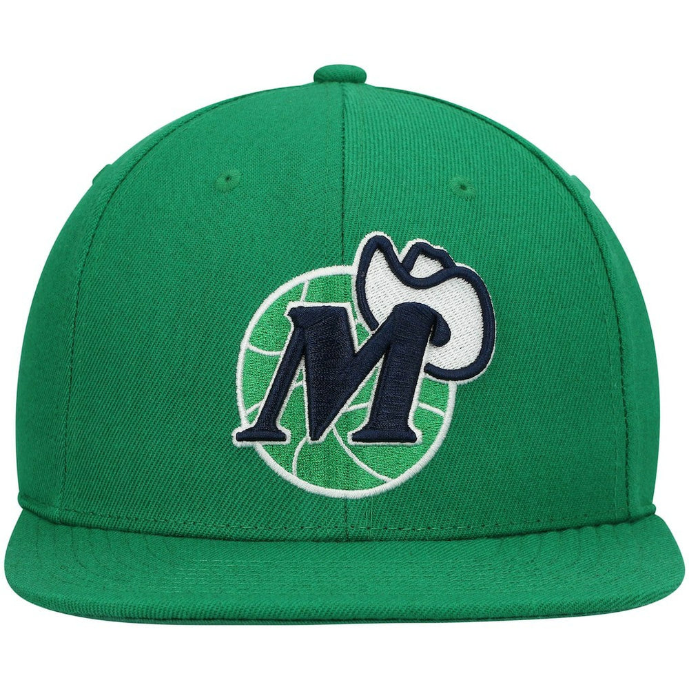 Dallas Mavericks Hardwood Classics Team Ground 2.0 Snapback Hat Green