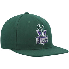 Milwaukee Bucks Hardwood Classics Team Ground 2.0 Snapback Hat Green