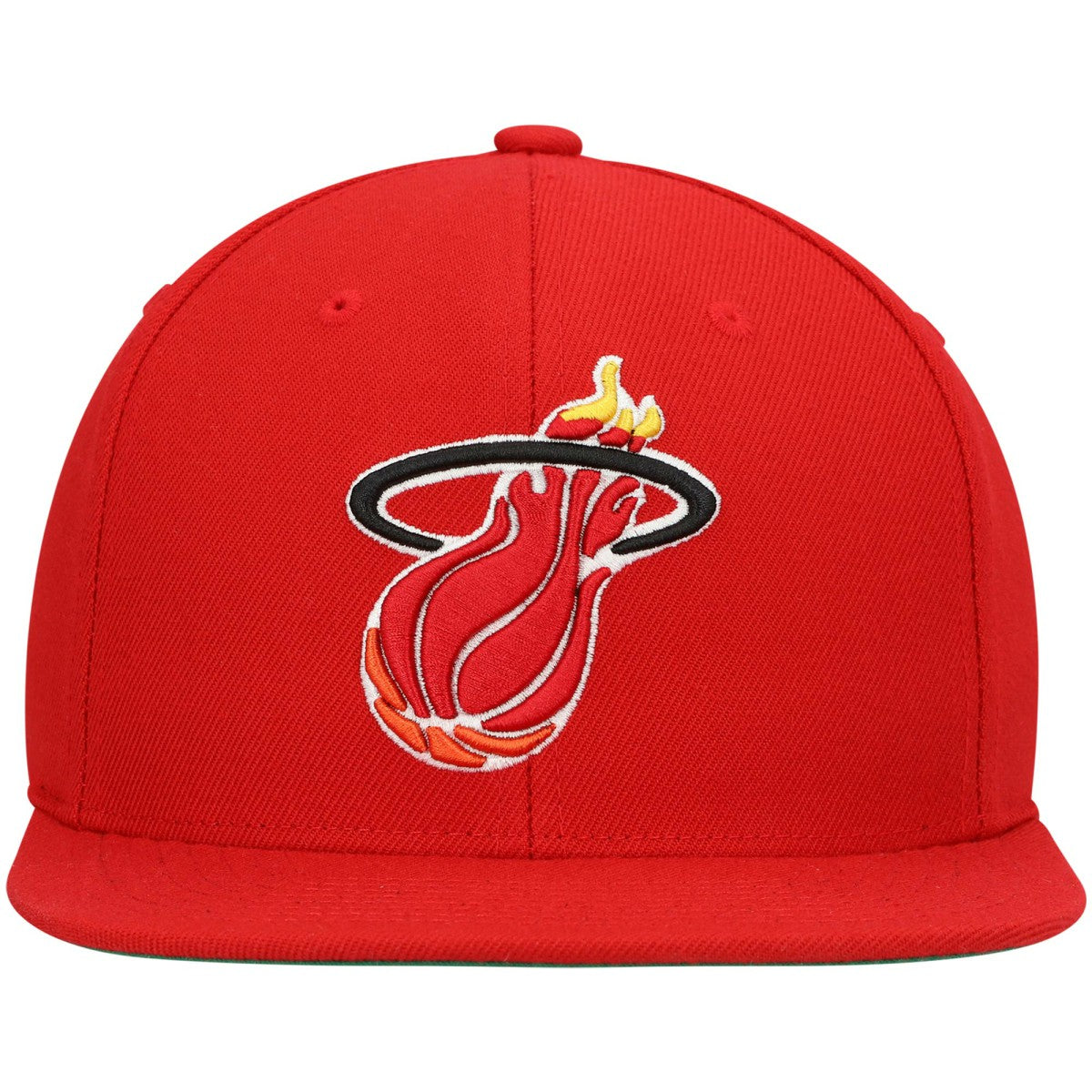 Miami Heat Hardwood Classics Team Ground 2.0 Snapback Hat Red