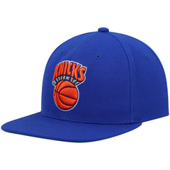 New York Knicks Hardwood Classics Team Ground 2.0 Snapback Hat Blue