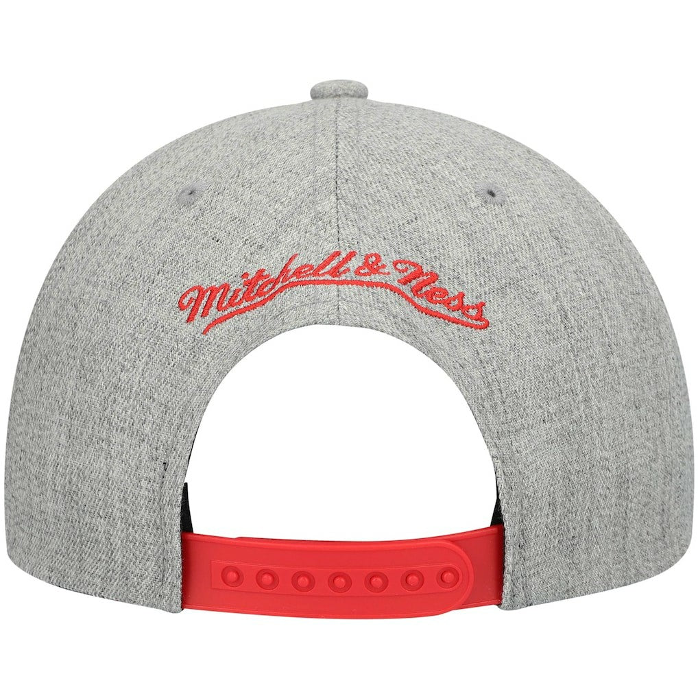 Atlanta Hawks Hardwood Classics Team 2.0 Snapback Hat Heathered Gray