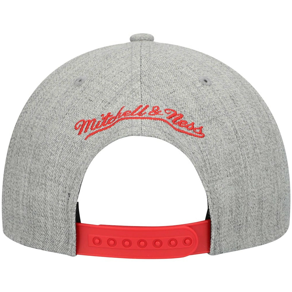 Atlanta Hawks Hardwood Classics Team 2.0 Snapback Hat Heathered Gray