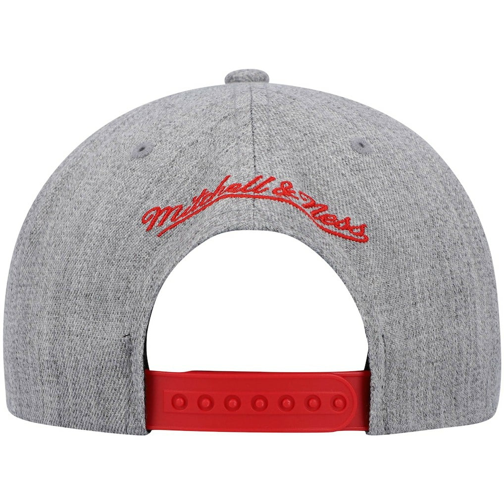 Chicago Bulls Hardwood Classics Team 2.0 Snapback Hat Heathered Gray