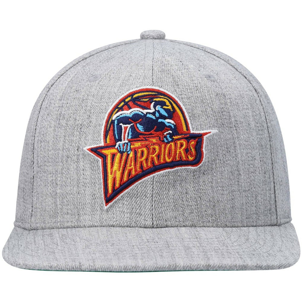 Golden State Warriors Hardwood Classics Team 2.0 Snapback Hat Heathered Gray