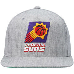 Phoenix Suns Hardwood Classics Team 2.0 Snapback Hat Heathered Gray