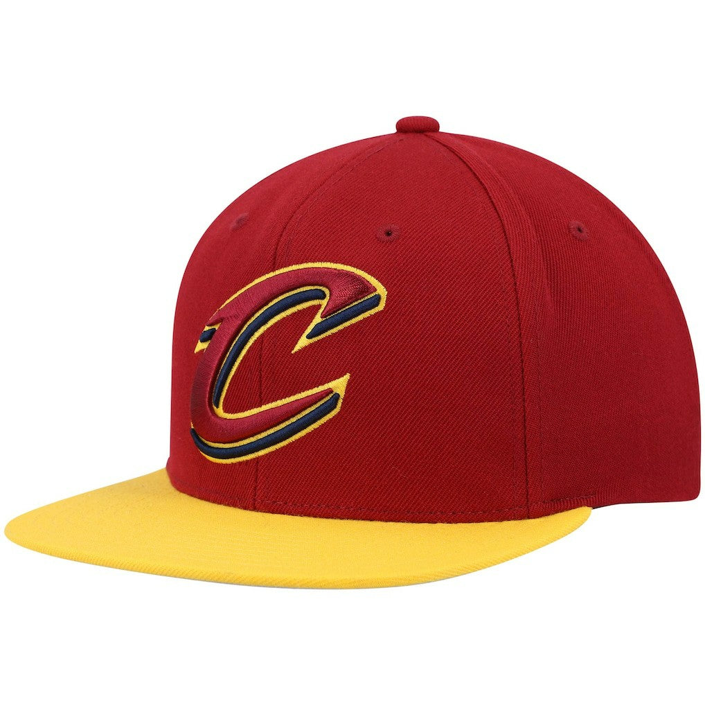 Cleveland Cavaliers Team Two-Tone 2.0 Snapback Hat Wine/Gold