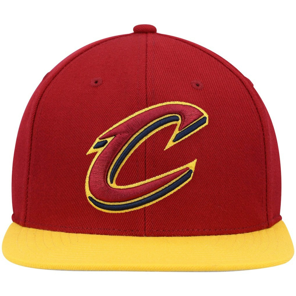 Cleveland Cavaliers Team Two-Tone 2.0 Snapback Hat Wine/Gold