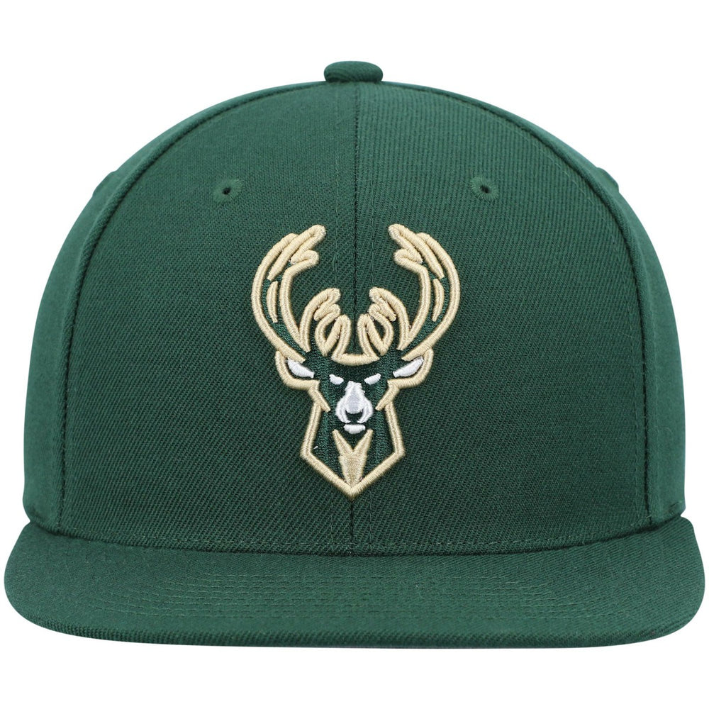 Milwaukee Bucks Ground 2.0 Snapback Hat Hunter Green
