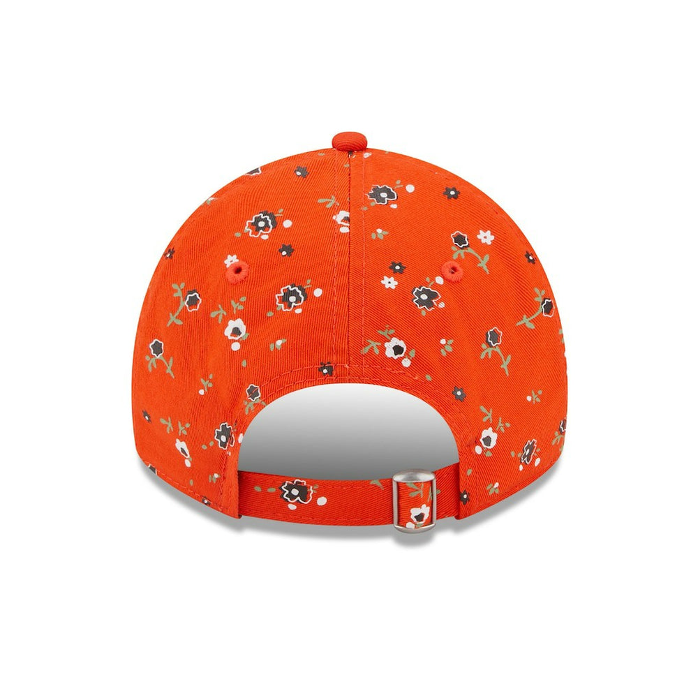 Cleveland Browns New Era Women's Floral 9TWENTY Adjustable Hat Orange