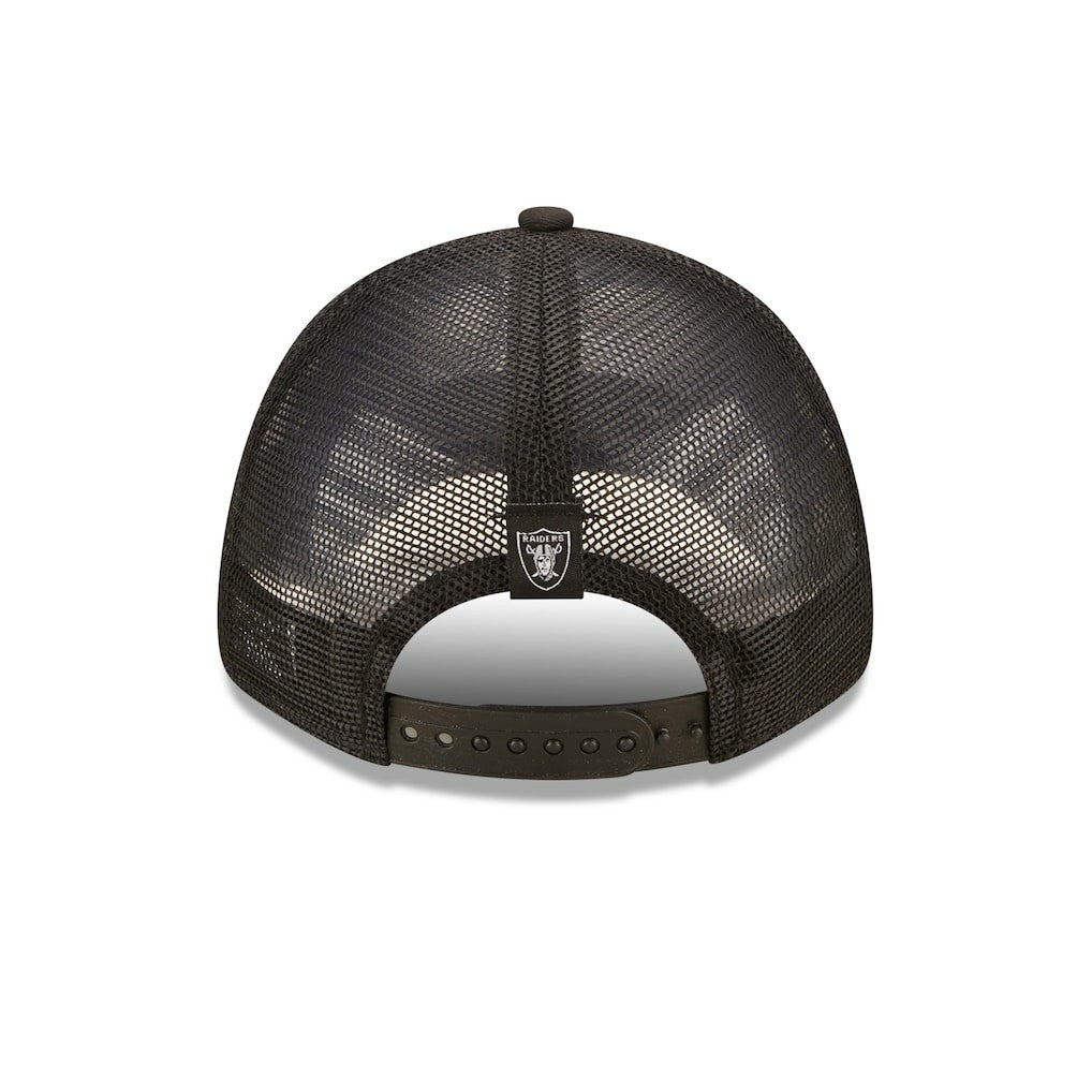 Las Vegas Raiders New Era Women's Team Trucker 9FORTY Snapback Hat Black