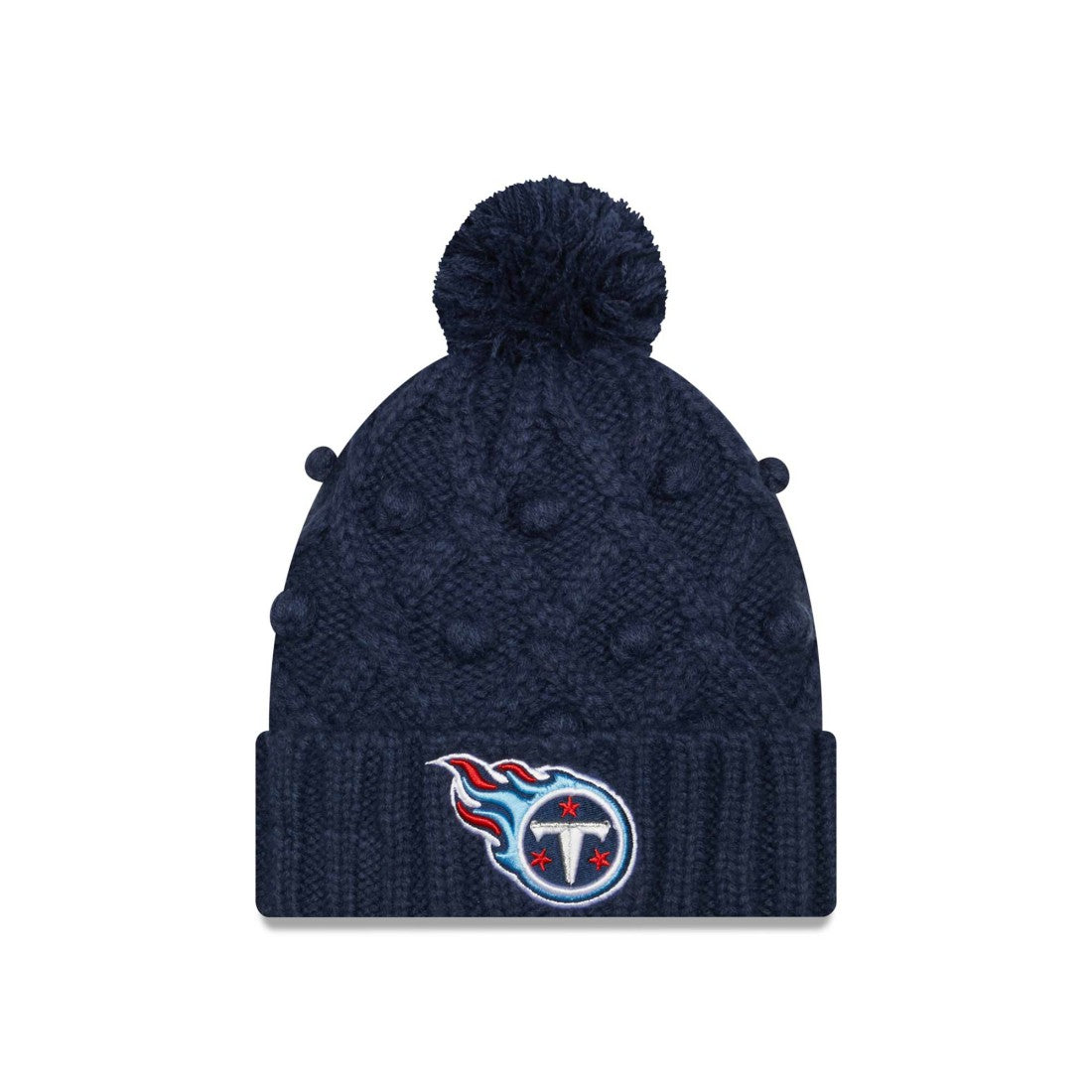 Tennessee Titans New Era Women's Toasty Cuffed Knit Hat with Pom Navy