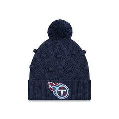 Tennessee Titans New Era Women's Toasty Cuffed Knit Hat with Pom Navy