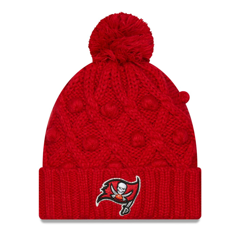 Tampa Bay Buccaneers New Era Women's Toasty Cuffed Knit Hat with Pom Red